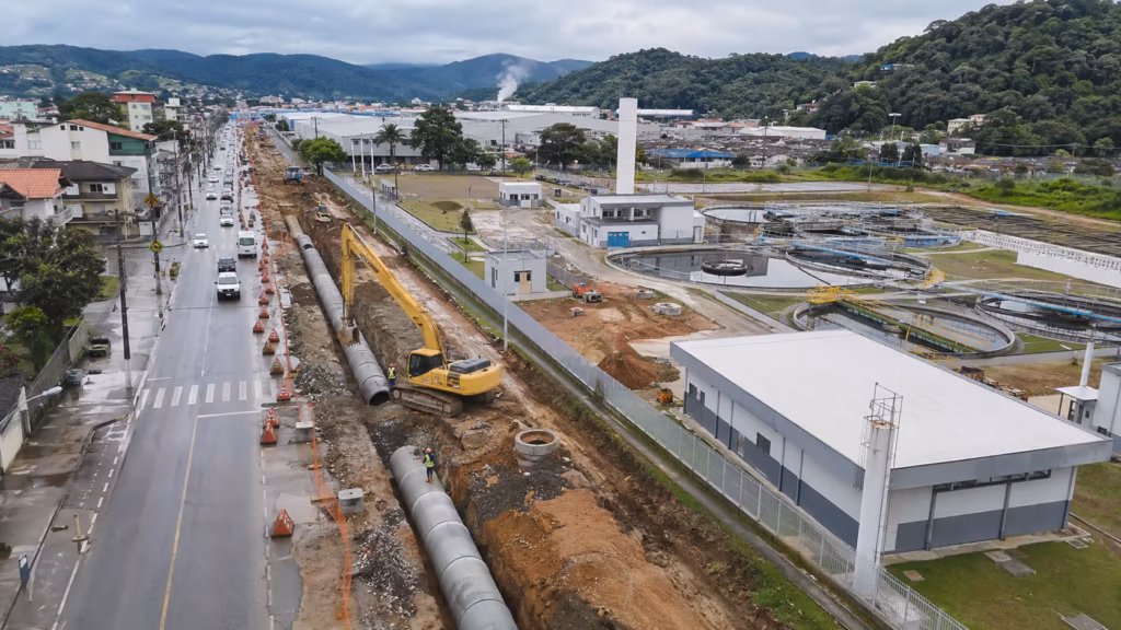 Concessão de esgoto de Brusque prevê implantação de redes e estação de tratamento