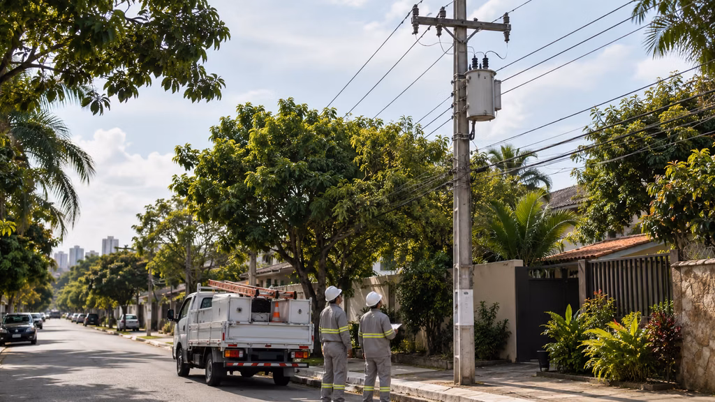 Rede de distribuição elétrica ilustra a fiscalização das concessões de energia pelo TCU.