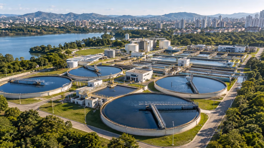 Concessões de saneamento com estação de tratamento de água e esgoto no Brasil