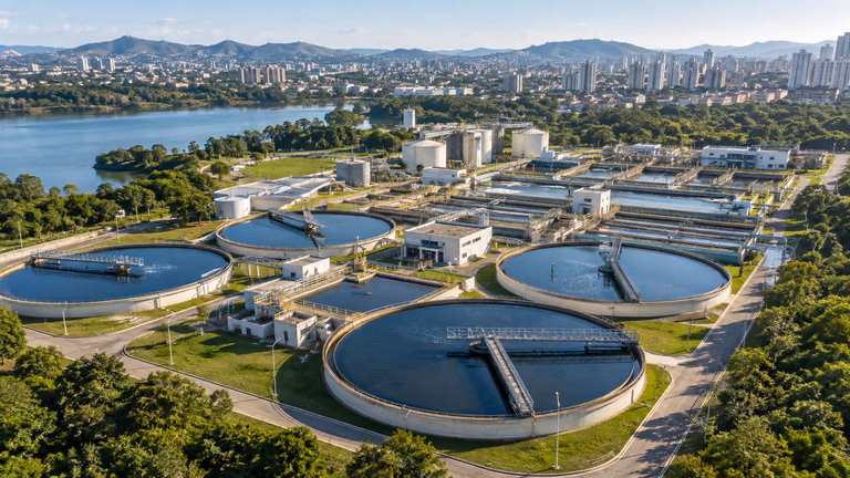 Concessões de saneamento com estação de tratamento de água e esgoto no Brasil