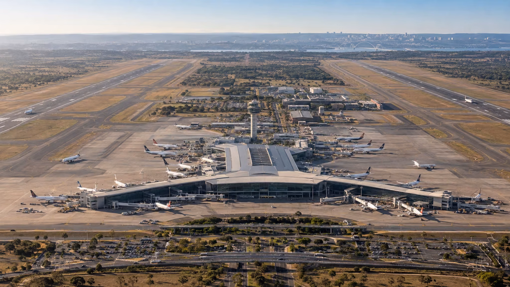 Leilão do Aeroporto de Brasília avaliado por Zurich Airport, Corporación América, Aena e ASUR