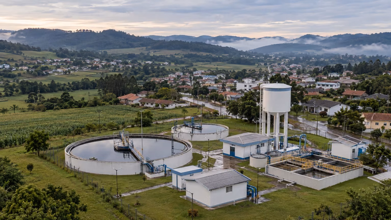 Sistema de abastecimento de água da Casan em União do Oeste, Santa Catarina