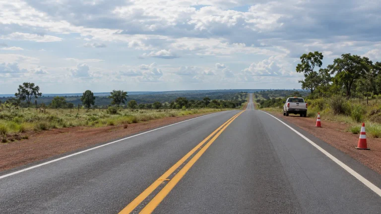 Rodovia estadual da região de Juara, em Mato Grosso, abrangida pela suspensão da Concessão Rota do Arinos.