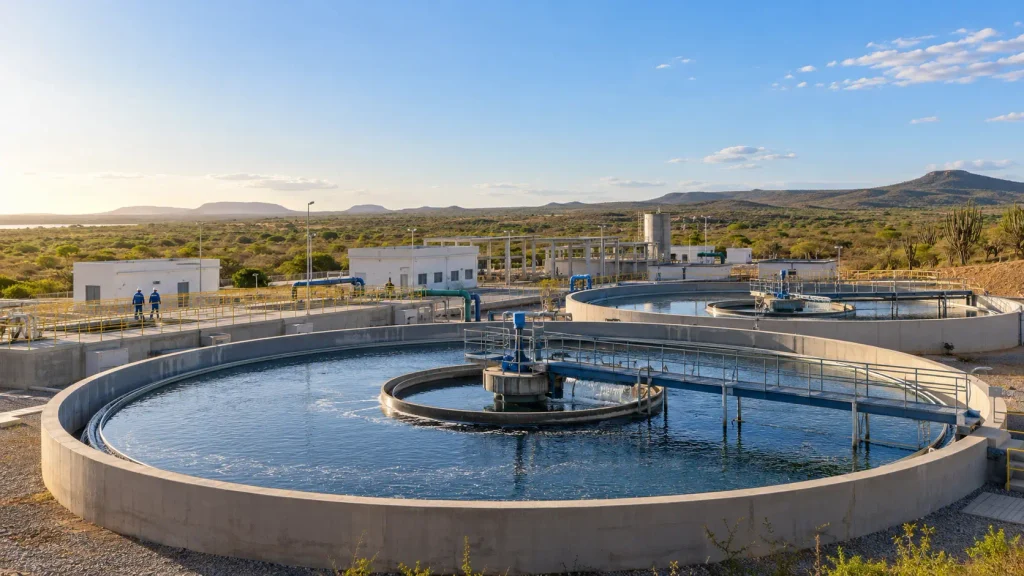 Estação de tratamento de esgoto no Ceará representa a PPP da Cagece, que atrai interesse de grupos para leilão em dezembro.